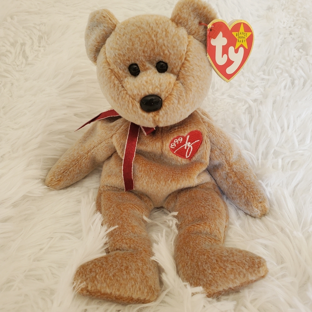 "1999 Signature Bear" Original Beanie Baby TY